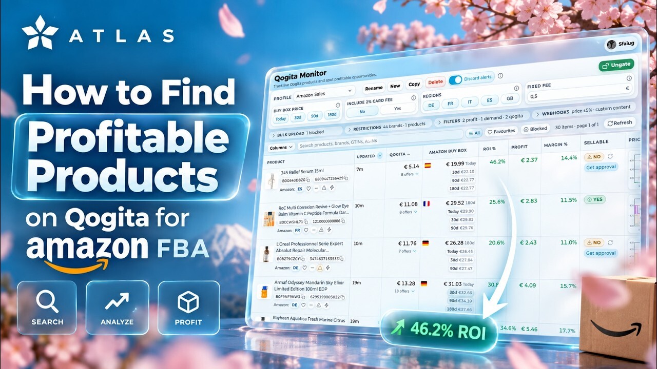 Guide vidéo pour trouver des produits Qogita rentables à vendre sur Amazon